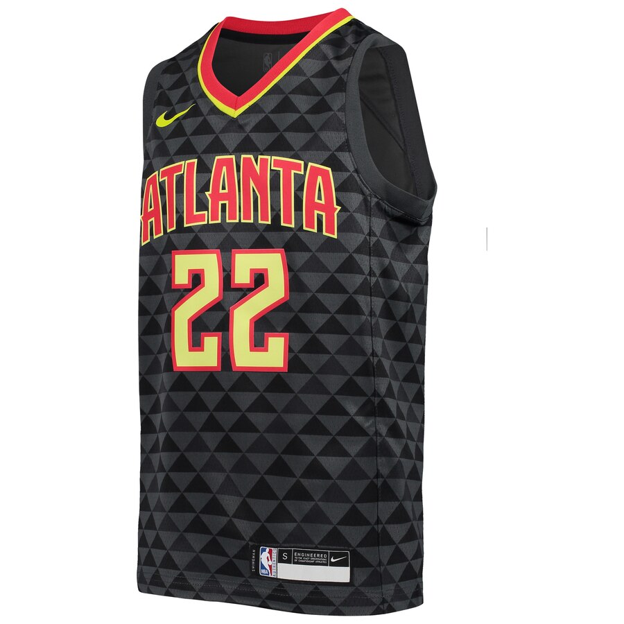 Alternative view of Cam Reddish Atlanta Hawks Youth Team Swingman Jersey - Black
