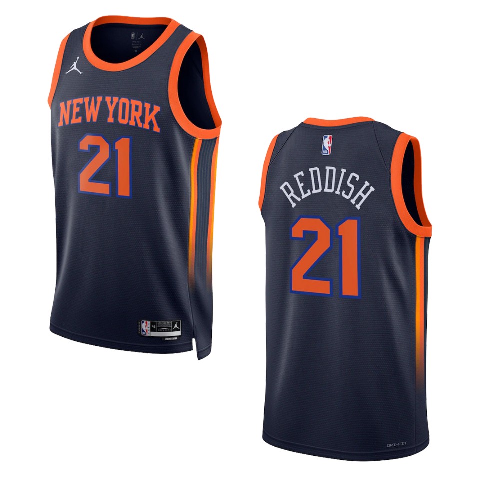 Cam Reddish Statement Edition New York Knicks 2022-23 Black Swingman Jersey
