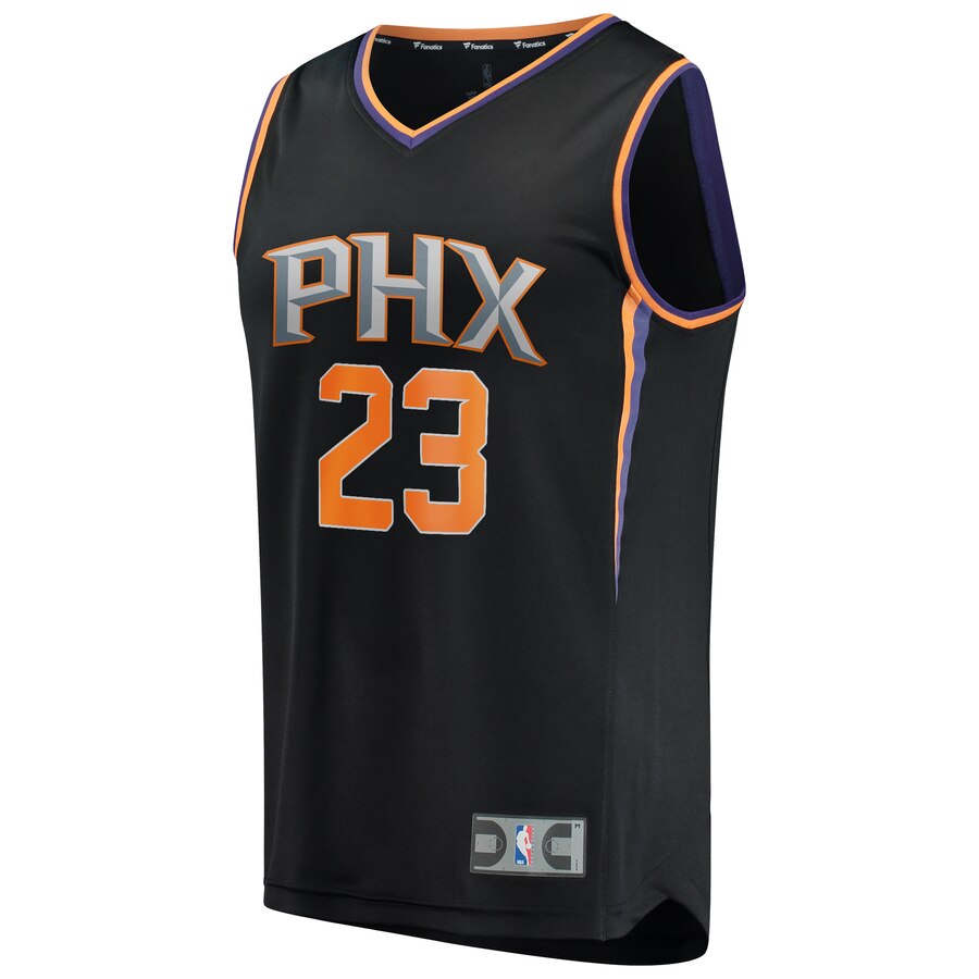 Alternative view of Cameron Johnson Phoenix Suns Fanatics Branded Youth Fast Break Replica Jersey Black - Statement Edition