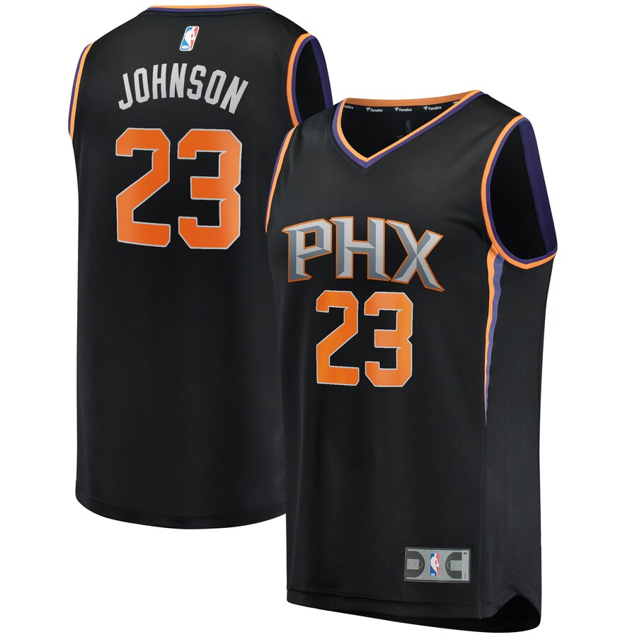 Cameron Johnson Phoenix Suns Fanatics Branded Youth Fast Break Replica Jersey Black - Statement Edition