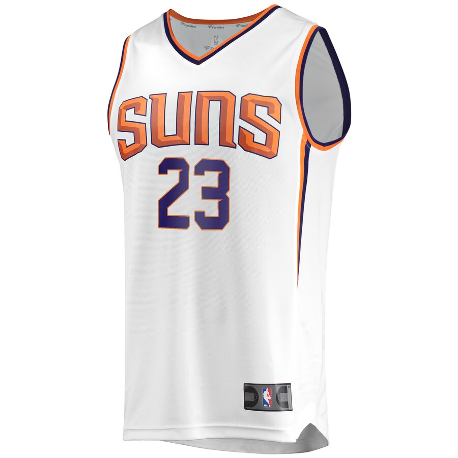 Alternative view of Cameron Johnson Phoenix Suns Fanatics Branded Youth Fast Break Replica Jersey White - Association Edition