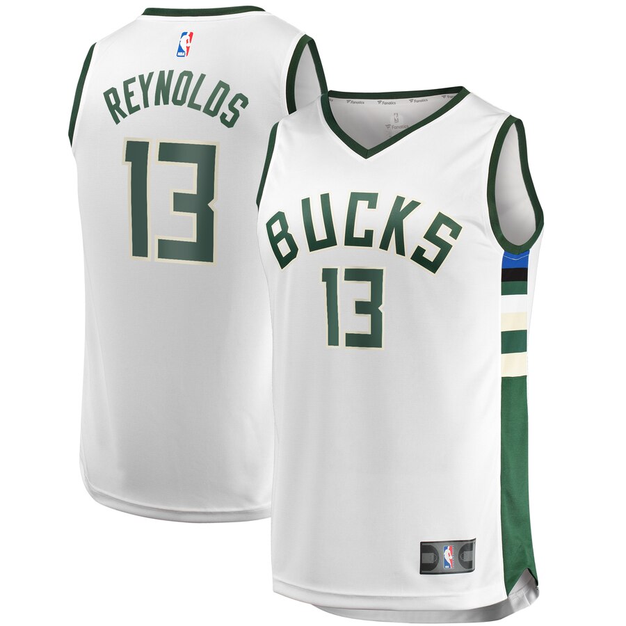 Cameron Reynolds Milwaukee Bucks Fanatics Branded Youth Fast Break Replica Player Jersey - Association Edition - White