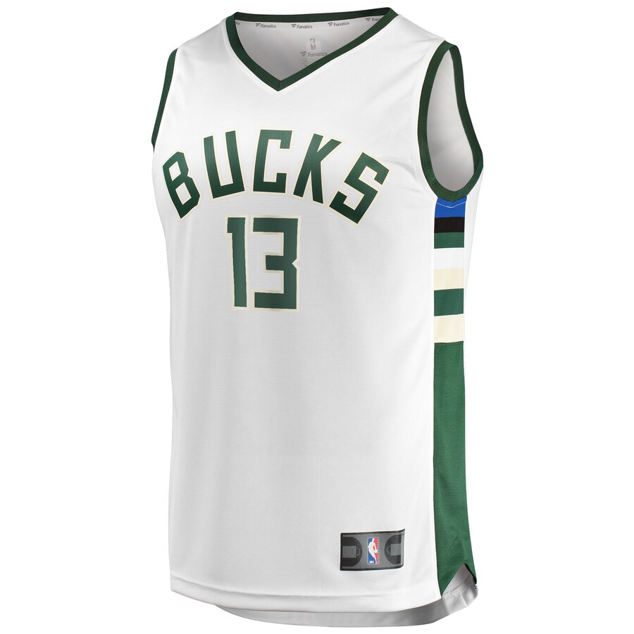 Alternative view of Cameron Reynolds Milwaukee Bucks Fanatics Branded Youth Fast Break Replica Player Jersey - Association Edition - White