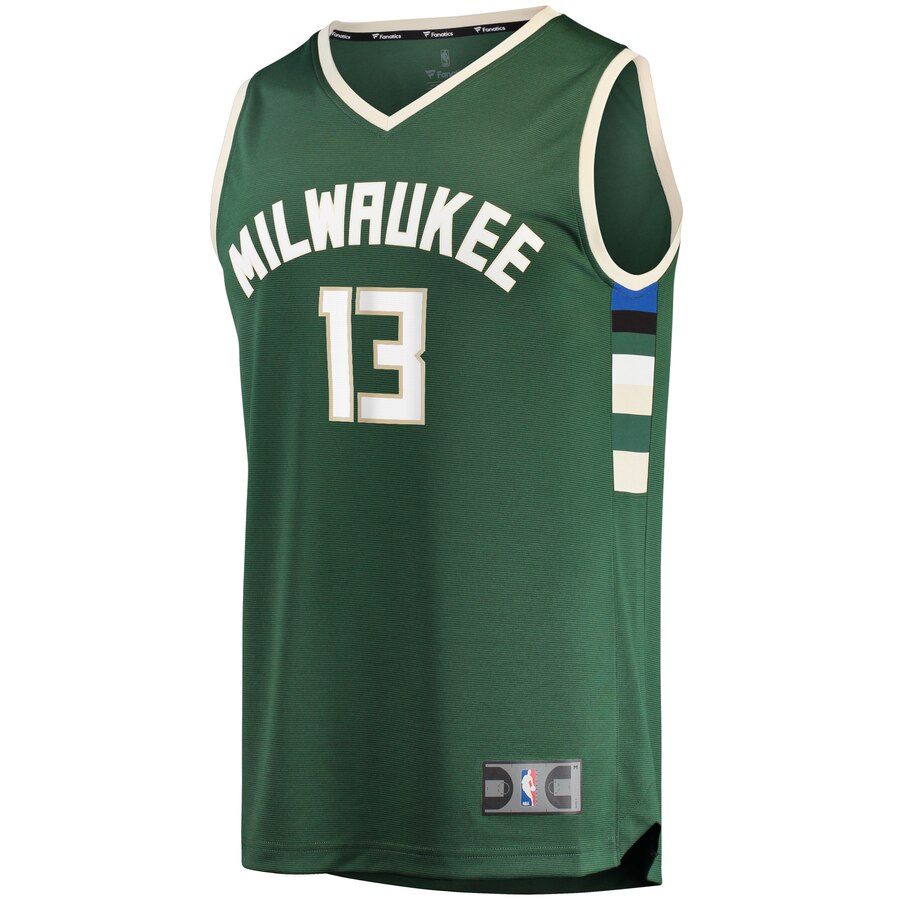 Alternative view of Cameron Reynolds Milwaukee Bucks Fanatics Branded Youth Fast Break Replica Player Jersey - Icon Edition - Hunter Green