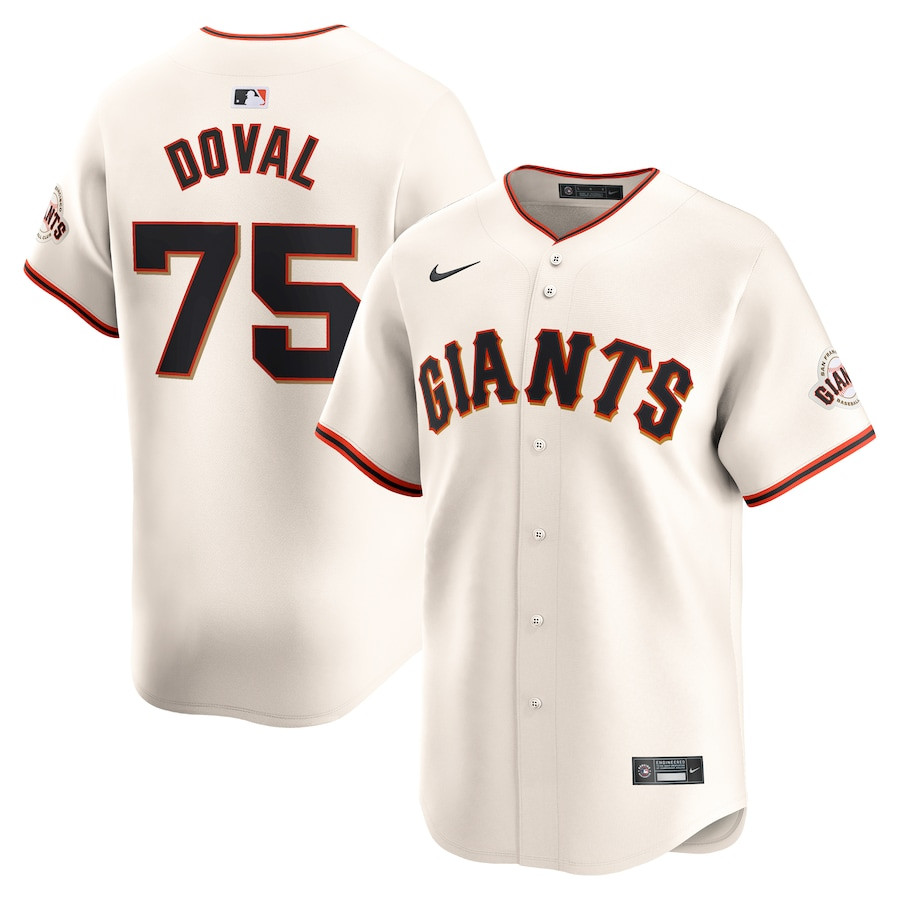 Camilo Doval 75 San Francisco Giants Home Limited Men Jersey - Cream 