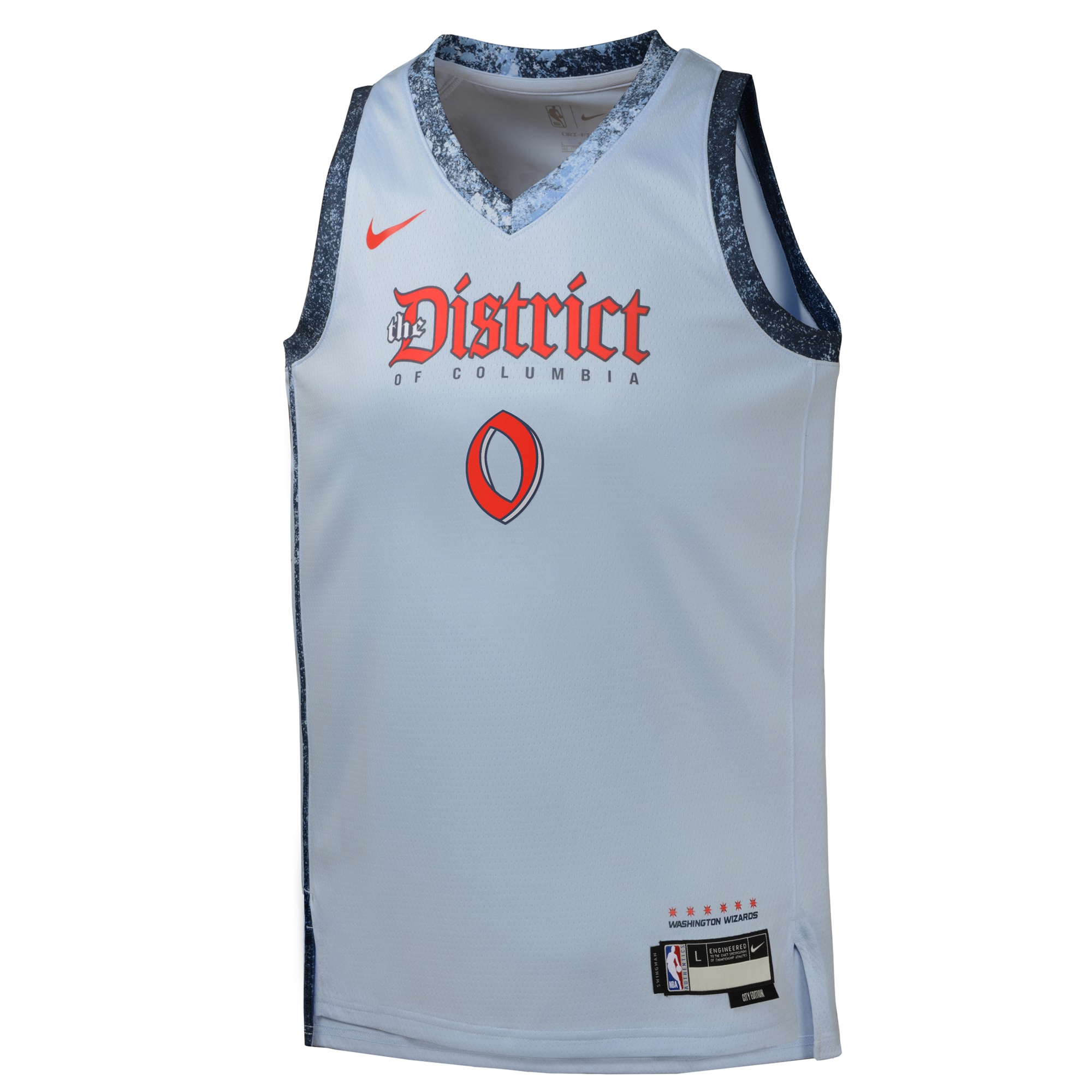 Alternative view of Camiseta City Edition Swingman de los Washington Wizards 2024 - Azul - Bilal Coulibaly - Juvenil - JS294 