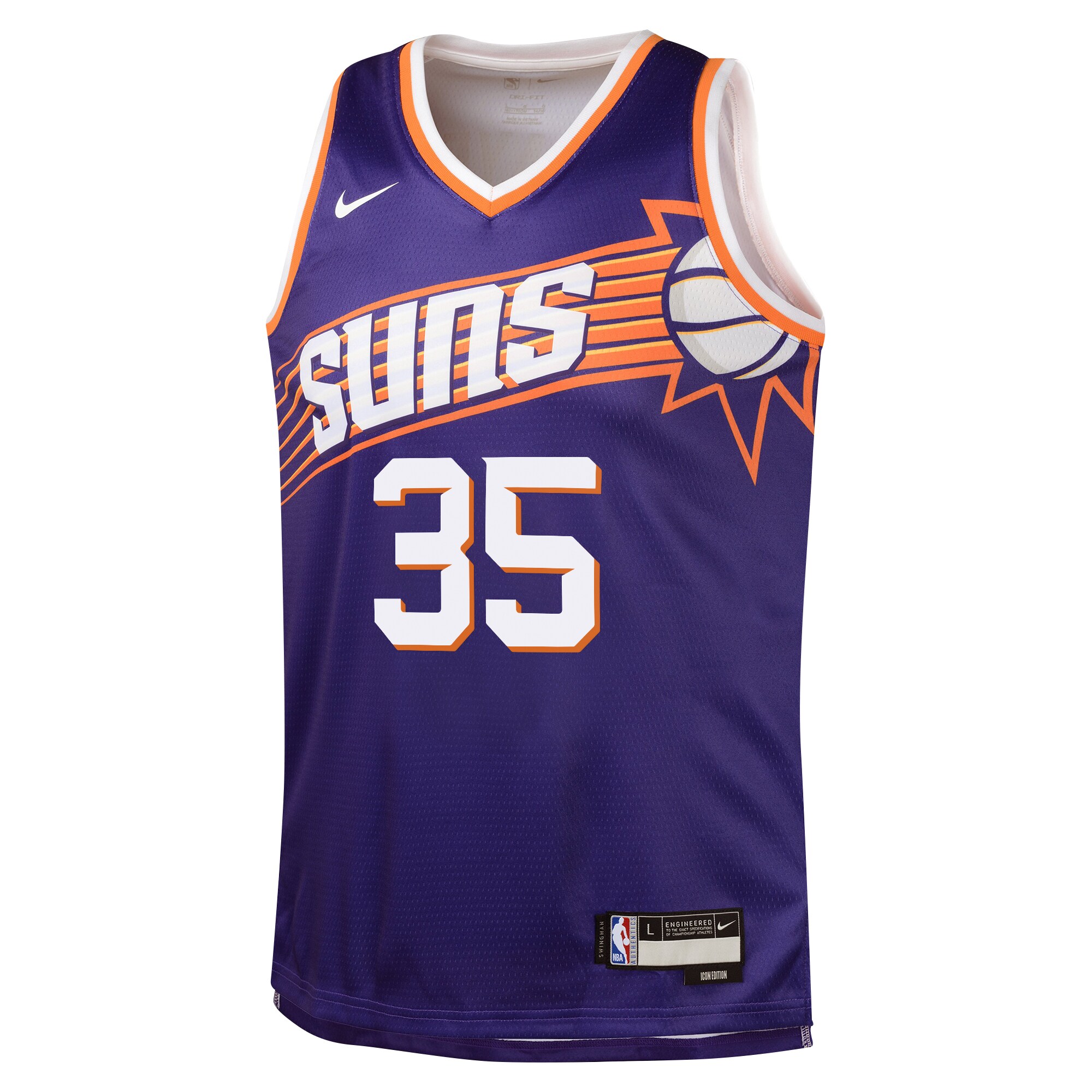 Alternative view of Camiseta Icon Edition Swingman de los Phoenix Suns - Púrpura - Kevin Durant - Adolescentes - JS455 