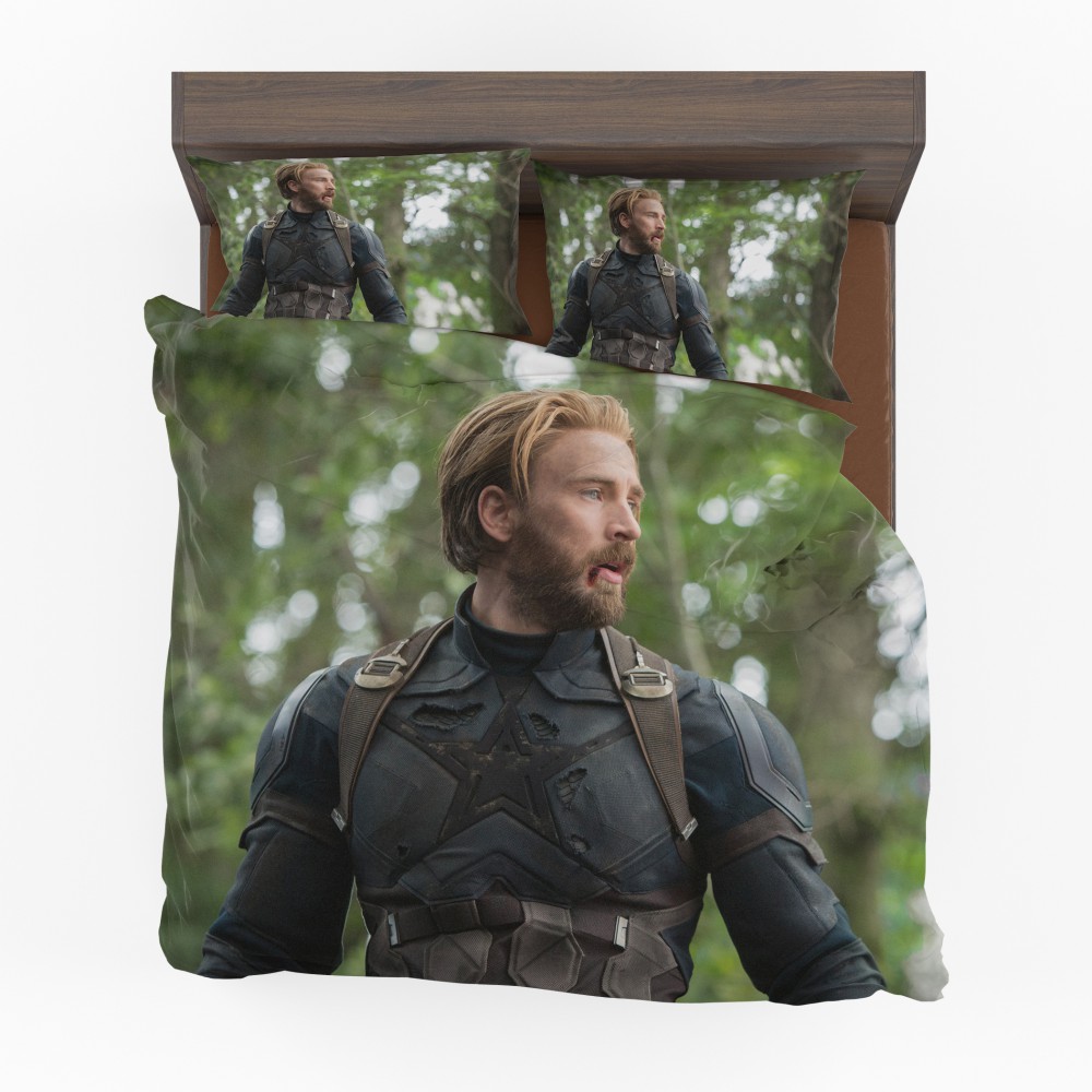 Captain America Chris Evans Avengers Infinity War Bedding Set - Custom Bedding Set