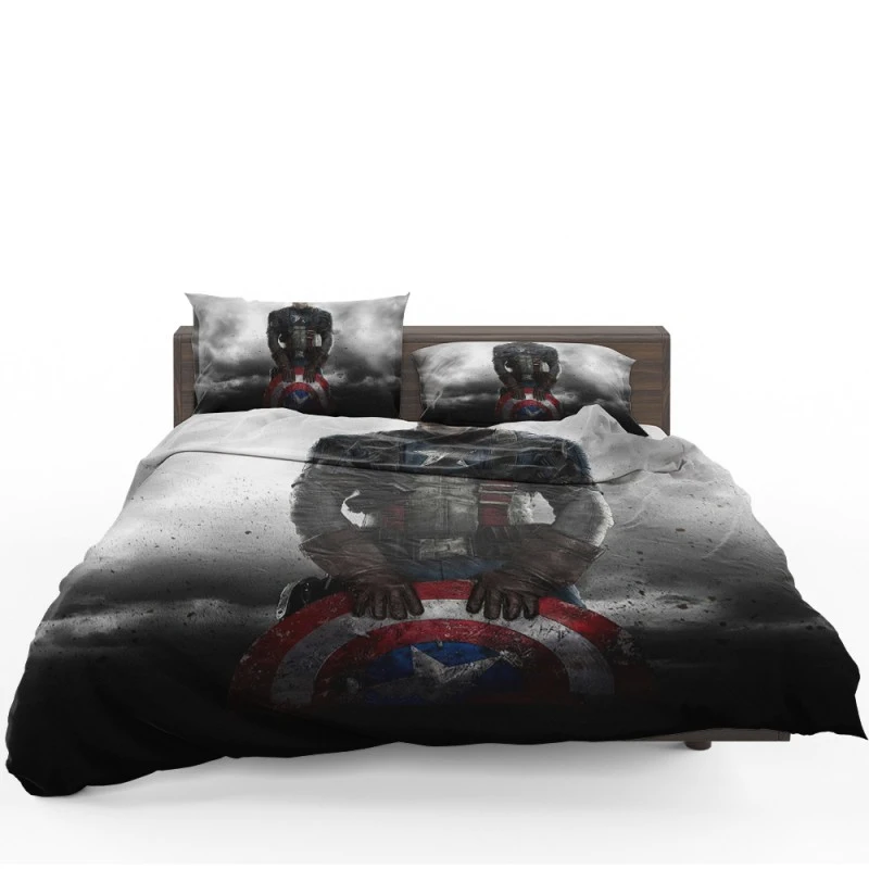 Captain America The First Avenger Film Steve Rogers Shield Bedding Set - Custom Bedding Set