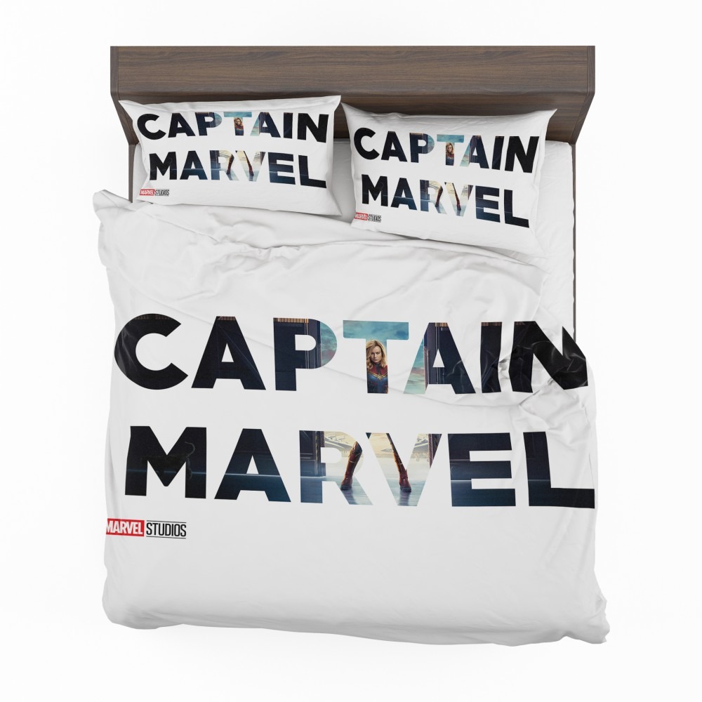 Alternative view of Captain Marvel Movie Bedding Set - Custom Bedding Set