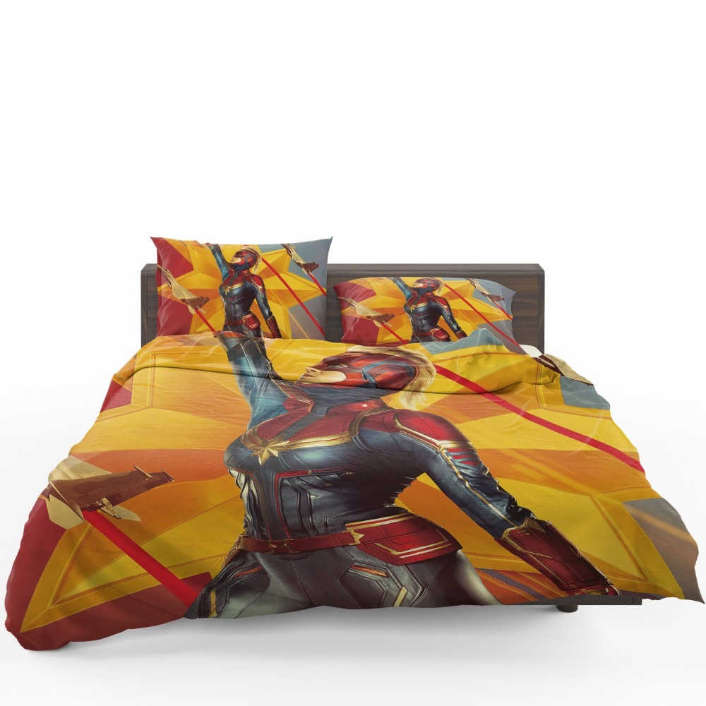 Captain Marvel Movie Brie Larson Avenger Bedding Set - Custom Bedding Set
