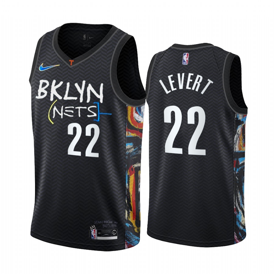 Caris Levert Brooklyn Nets Black City Edition Honor Basquiat 2020-21 Jersey