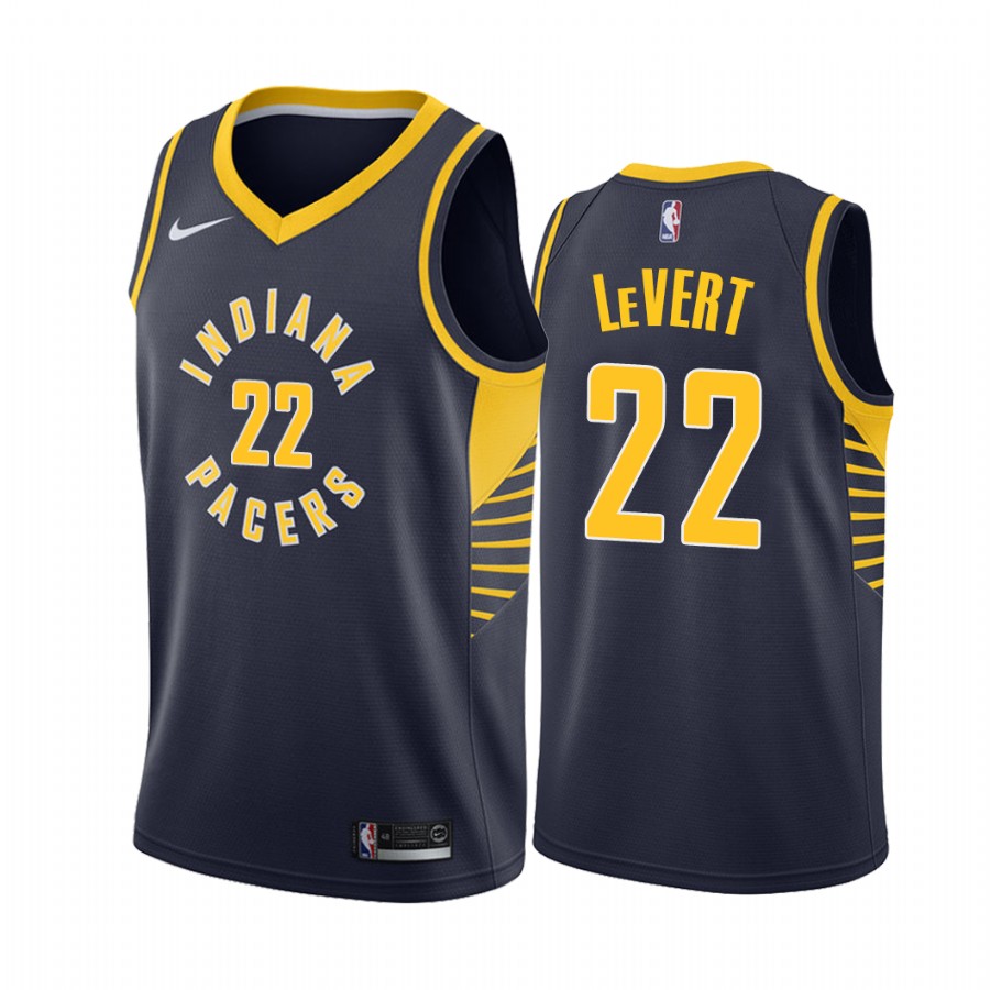 Caris Levert Indiana Pacers 2020-21 Icon Edition Navy #22 Jersey 2021 Trade