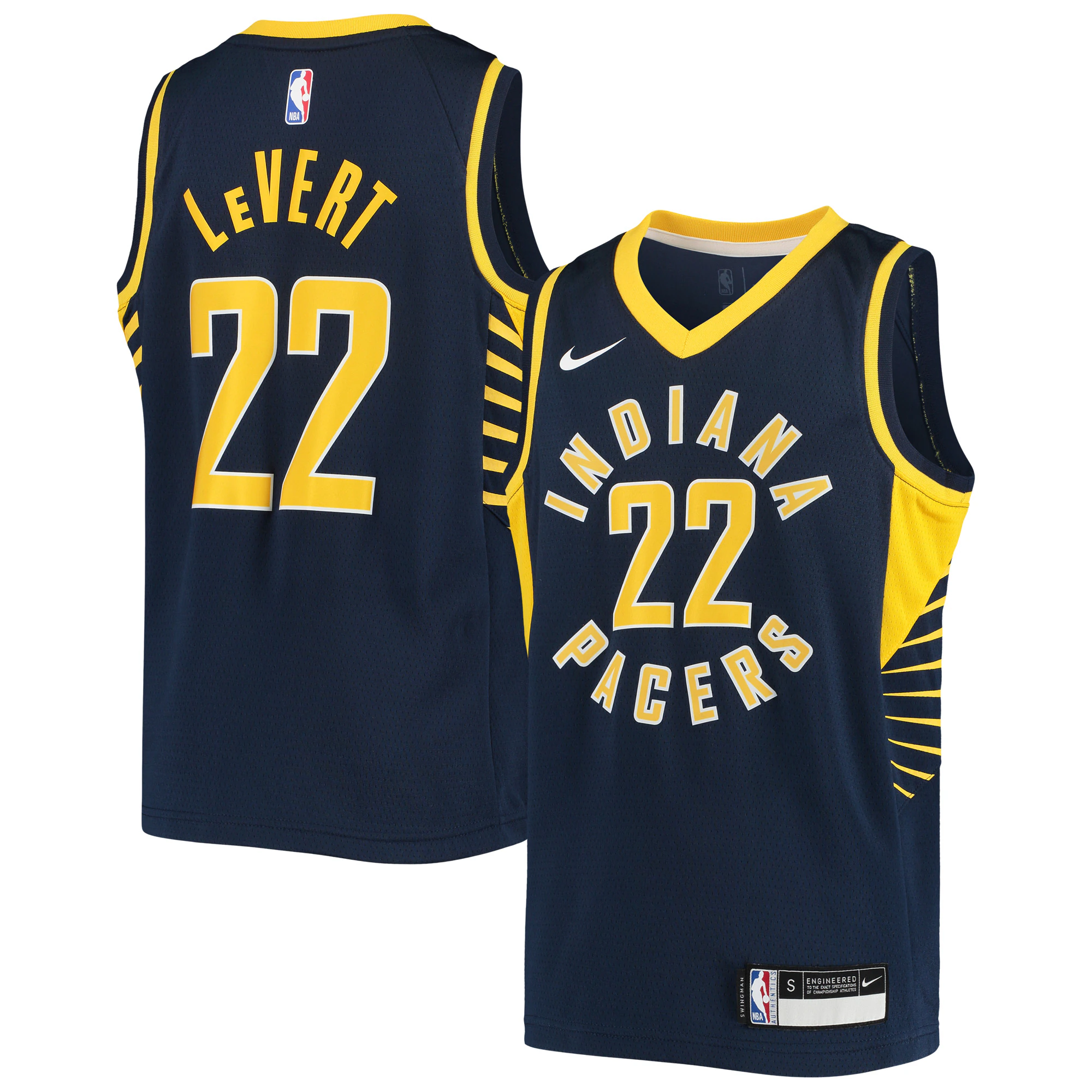 Caris Levert Indiana Pacers Youth 2020/21 Swingman Jersey - Navy - Icon Edition