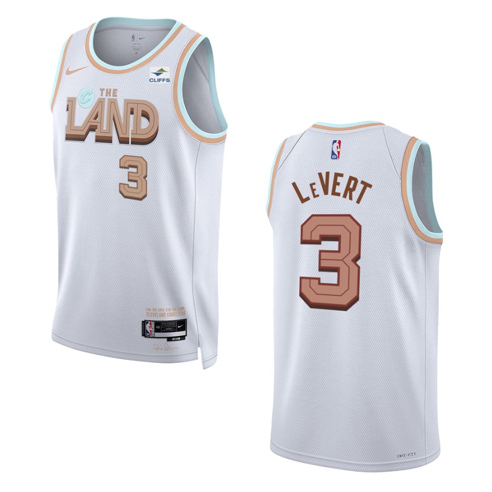 Caris Levert White City Edition 2022-23 Cleveland Cavaliers Swingman Jersey