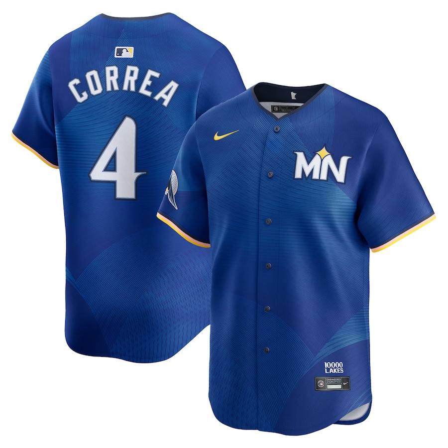 Carlos Correa 4 Minnesota Twins 2024 City Connect Limited Men Jersey - Royal 
