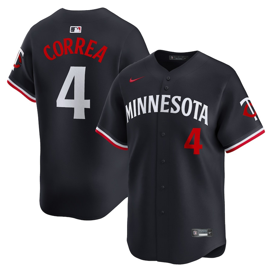 Carlos Correa 4 Minnesota Twins Alternate Limited Men Jersey - Navy 