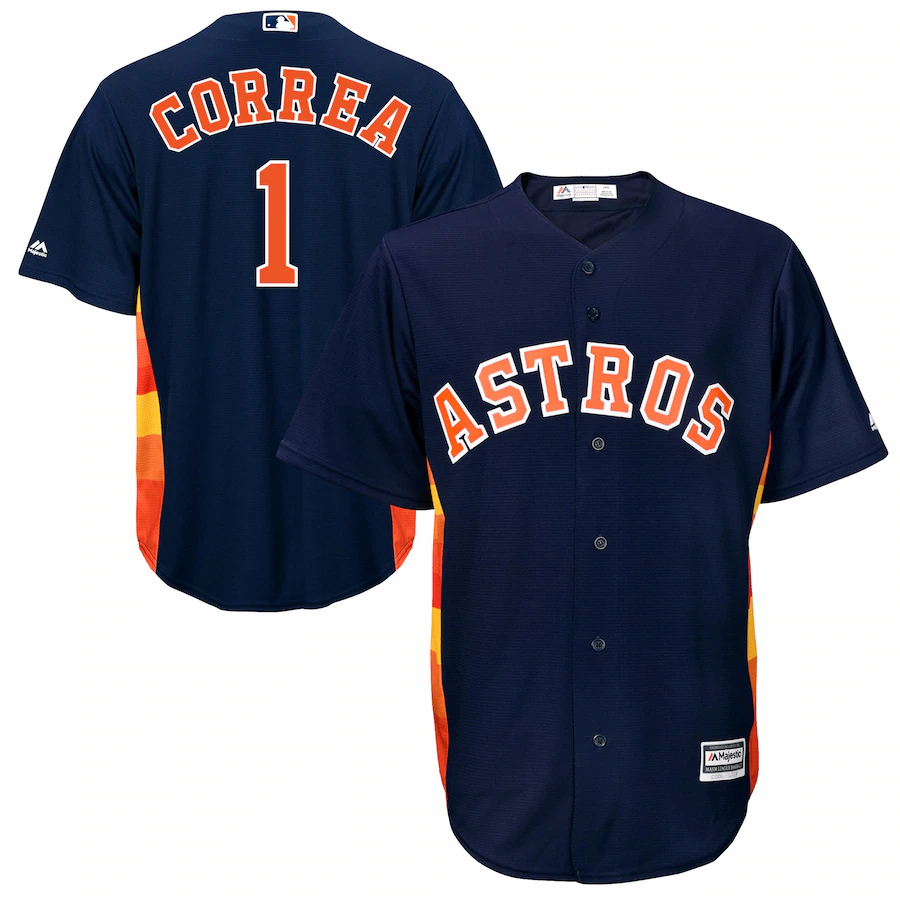 Carlos Correa Houston Astros Majestic Official Cool Base Player Jersey - Navy