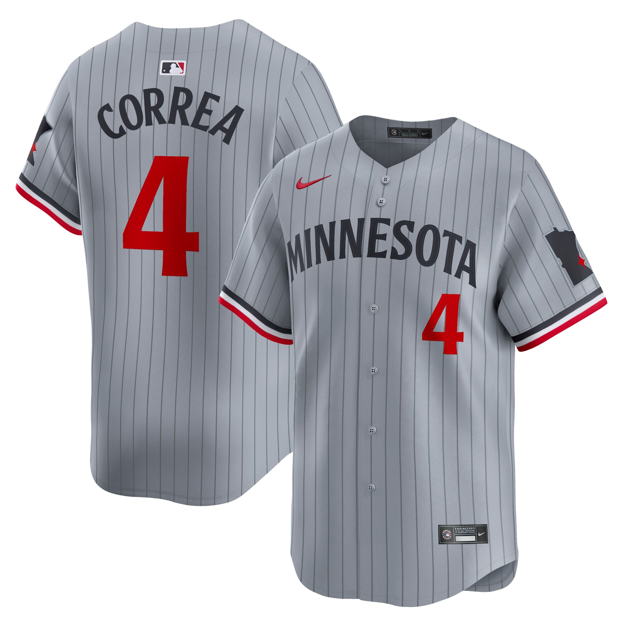 Carlos Correa Minnesota Twins Road Limited Player JerseyÃƒâ€šÃ‚Â ÃƒÂ¢Ã¢â€šÂ¬Ã¢â‚¬Å“ Gray