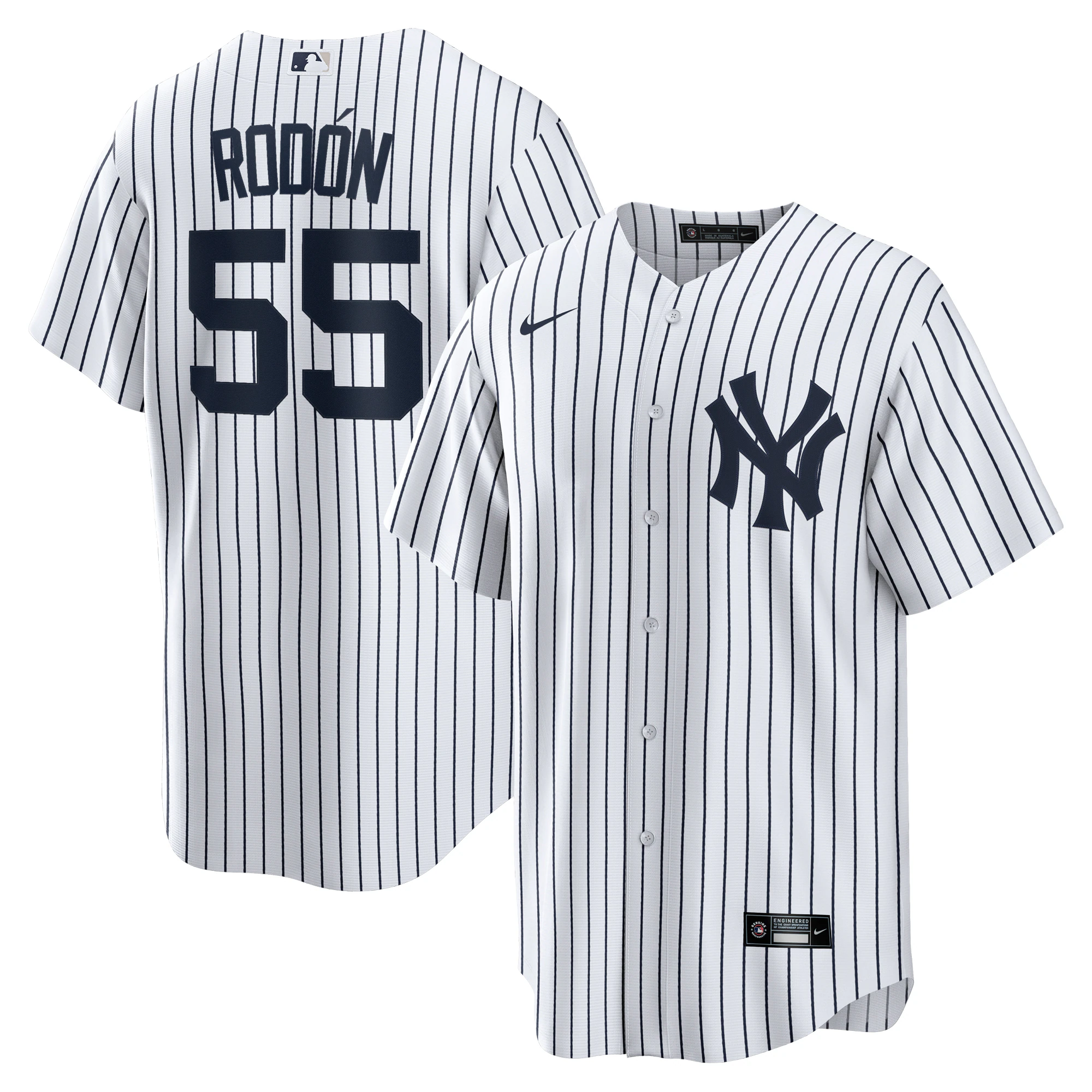 Carlos Rodon New York Yankees Home Official Player Jersey - White/navy