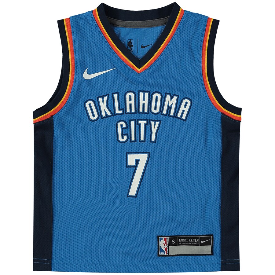 Alternative view of Carmelo Anthony Oklahoma City Thunder Preschool Replica Jersey Blue - Icon Edition