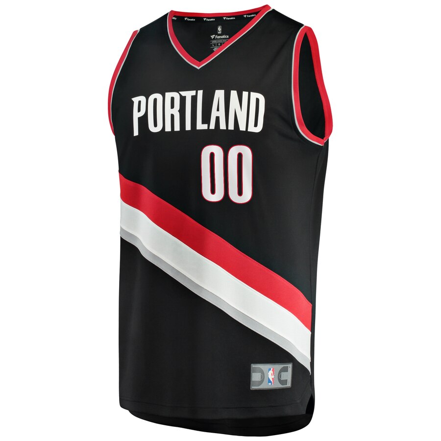 Alternative view of Carmelo Anthony Portland Trail Blazers Fanatics Branded 2019/20 Fast Break Replica Player Jersey Black - Icon Edition