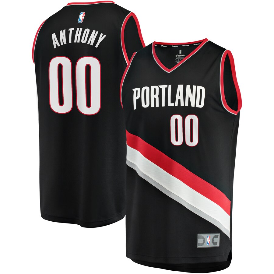 Carmelo Anthony Portland Trail Blazers Fanatics Branded 2019/20 Fast Break Replica Player Jersey Black - Icon Edition