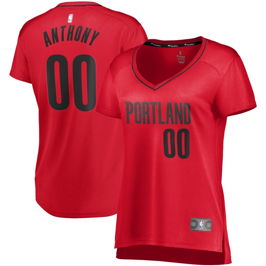 Carmelo Anthony Portland Trail Blazers Fanatics Branded Women's 2019/20 Fast Break Replica Player Jersey Red - Statement Edition