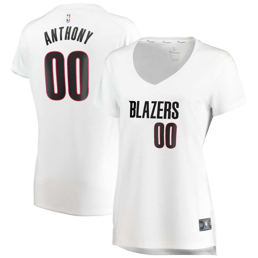 Carmelo Anthony Portland Trail Blazers Fanatics Branded Women's 2019/20 Fast Break Replica Player Jersey White - Association Edition