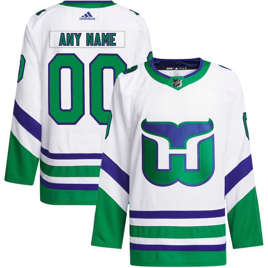 Carolina Hurricanes Primegreen Custom Men Jersey - White - JS287 