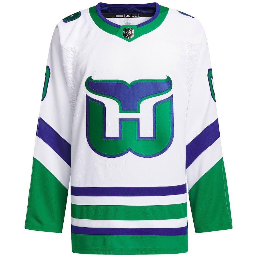 Alternative view of Carolina Hurricanes Primegreen Custom Men Jersey - White - JS287 