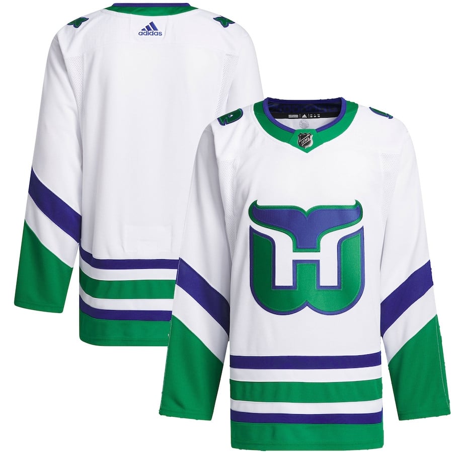 Carolina Hurricanes Whalers Primegreen Men Jersey - White - JS457 