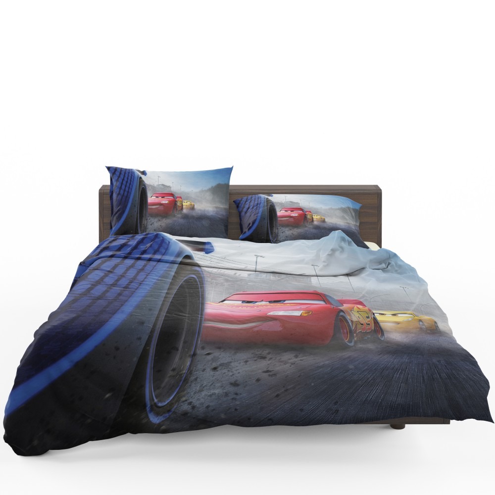 Cars 3 Movie Cruz Ramirez Jackson Storm Lightning McQueen Bedding Set - Custom Bedding Set