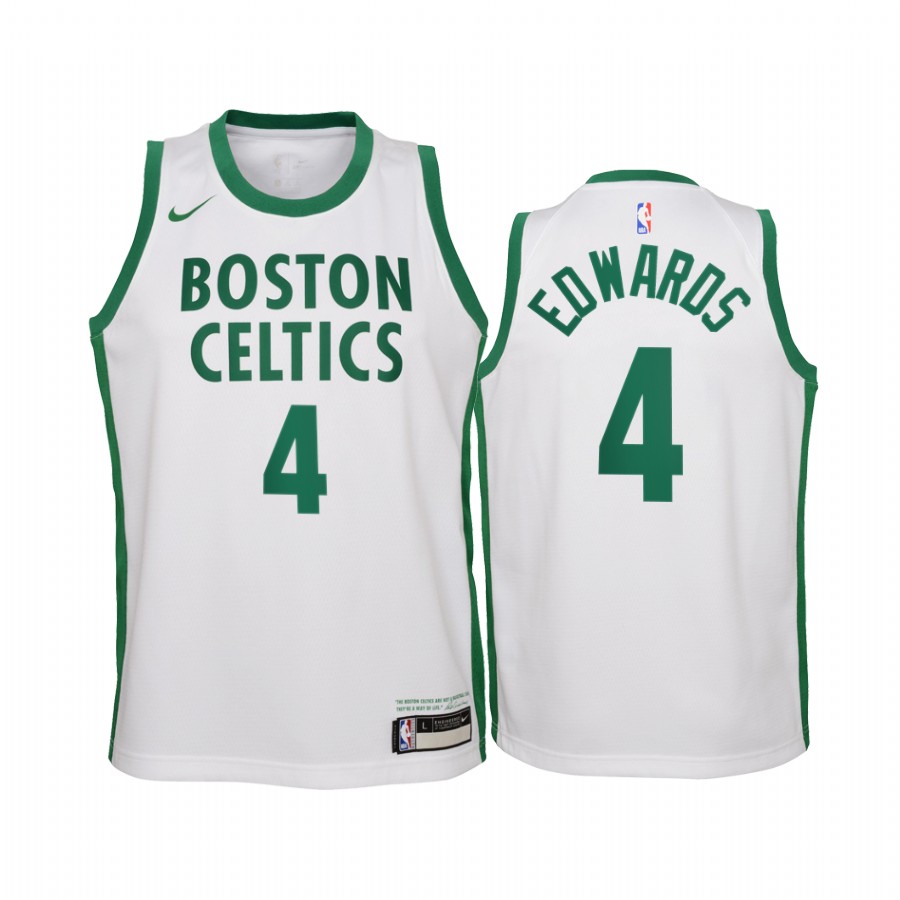 Carsen Edwards Boston Celtics 2020-21 City White Youth Jersey - New Uniform