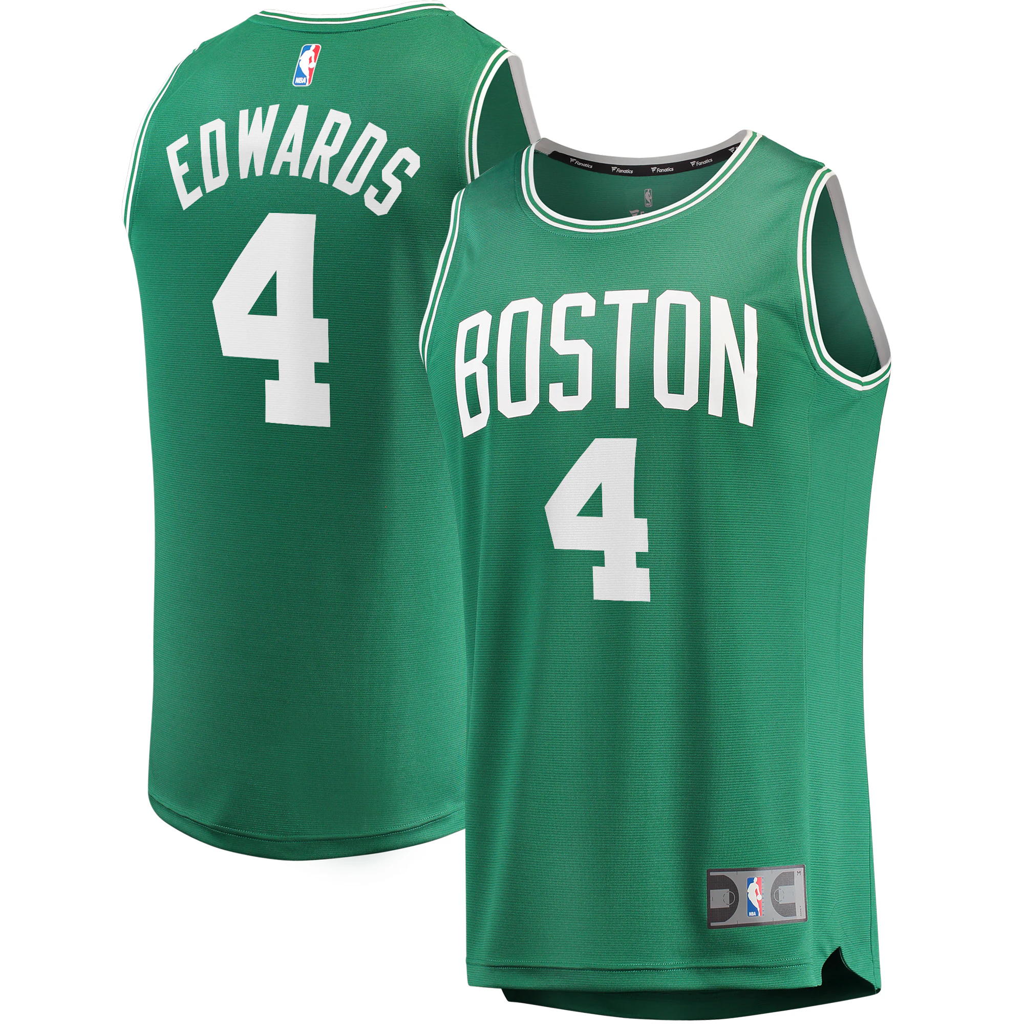 Alternative view of Carsen Edwards Boston Celtics Fanatics Branded Fast Break Replica Player Jersey – Icon Edition – Kelly Green