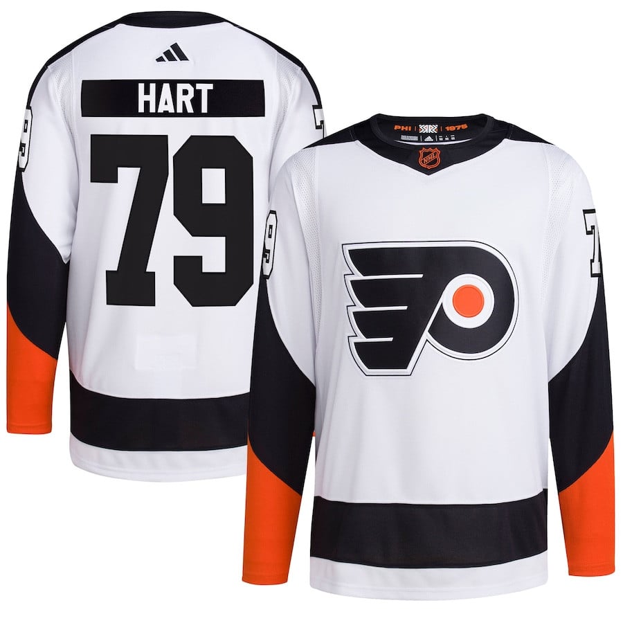 Carter Hart 79 Philadelphia Flyers Reverse Retro 2.0 Men Jersey - White - JS918 