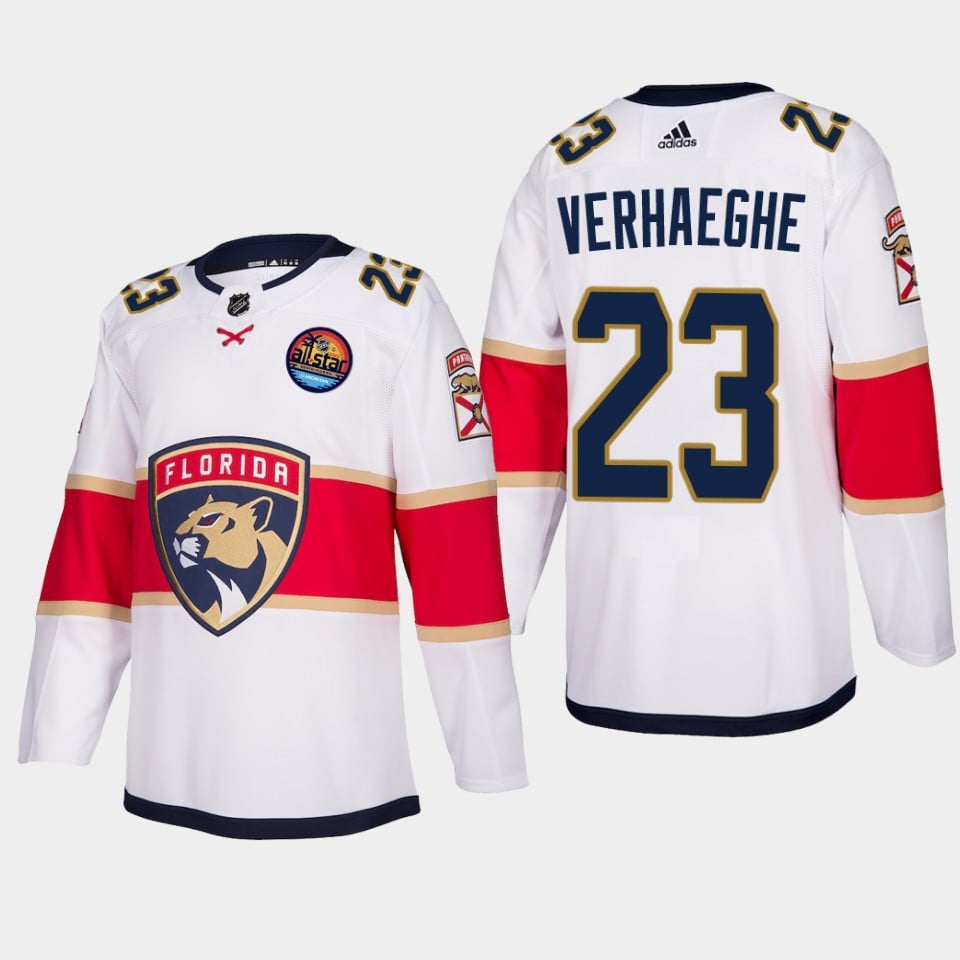 Carter Verhaeghe 23 Florida Panthers 2023 All-Star Game Jersey White Equipment - JS655 