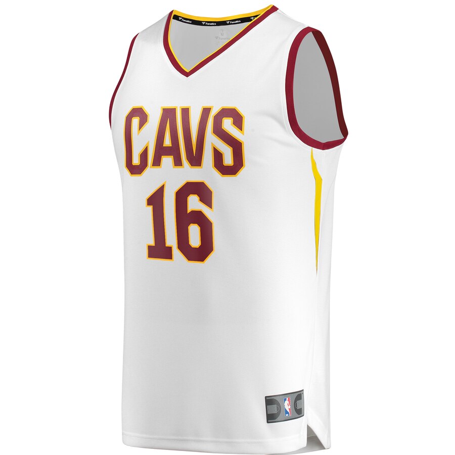 Alternative view of Cedi Osman Cleveland Cavaliers Fanatics Branded Fast Break Replica Player Jersey – Association Edition – White