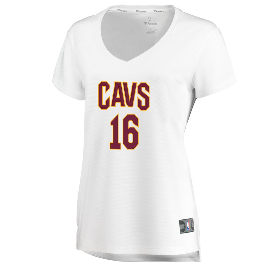 Alternative view of Cedi Osman Cleveland Cavaliers Fanatics Branded Women's Fast Break Player Jersey - Association Edition - White
