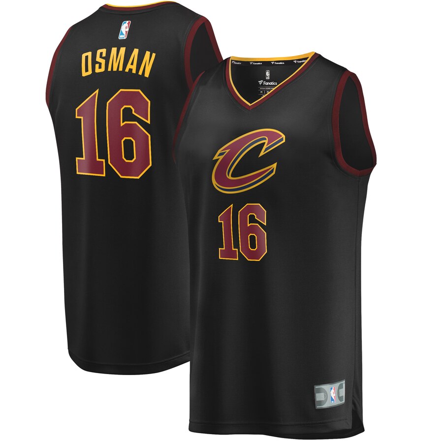 Cedi Osman Cleveland Cavaliers Fanatics Branded Youth Fast Break Replica Player Jersey - Statement Edition - Black