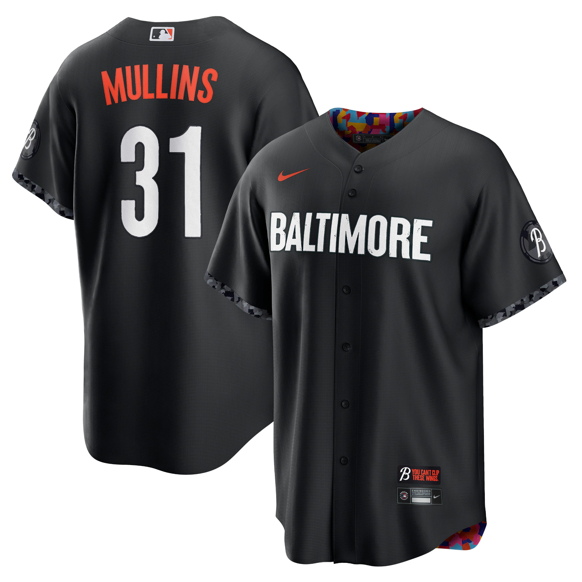 Cedric Mullins Baltimore Orioles 2023 City Connect Replica Player Jersey - Black