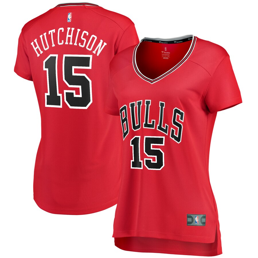 Chandler Hutchison Chicago Bulls Fanatics Branded Women's Fast Break Player Jersey - Icon Edition - Red