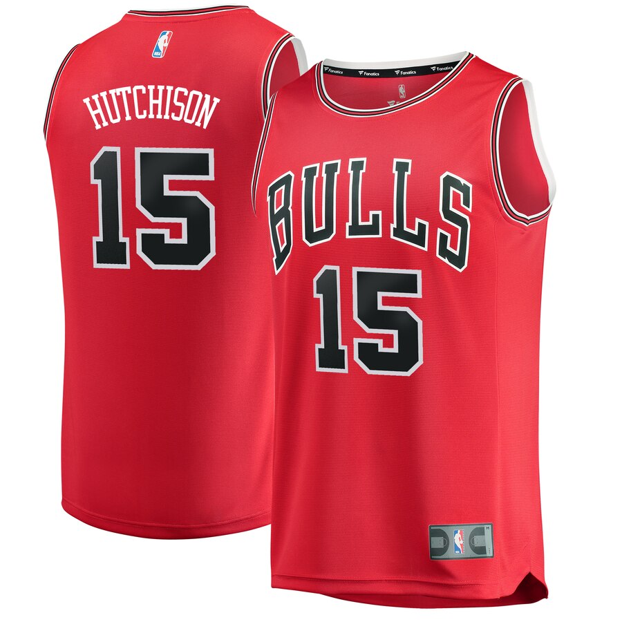 Chandler Hutchison Chicago Bulls Fanatics Branded Youth 2018 Nba Draft First Round Pick Fast Break Replica Jersey Red - Icon Edition