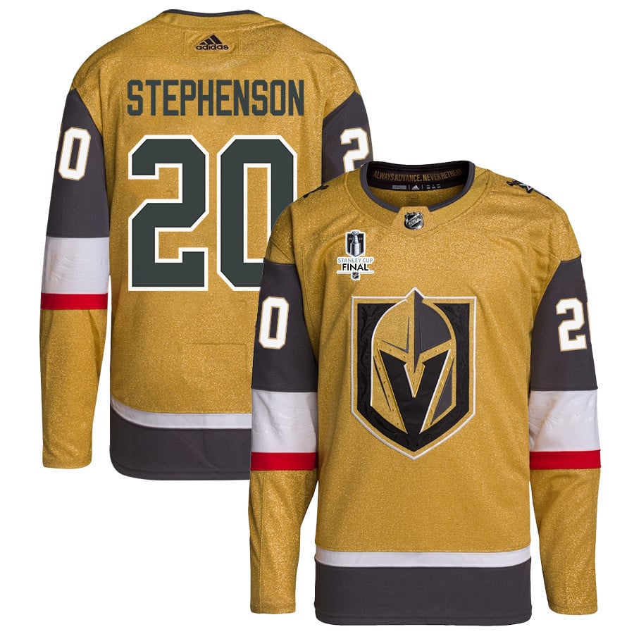 Chandler Stephenson 20 Vegas Golden Knights Stanley Cup 2023 Final Patch Home Breakaway Men Jersey - Gold - JS457 