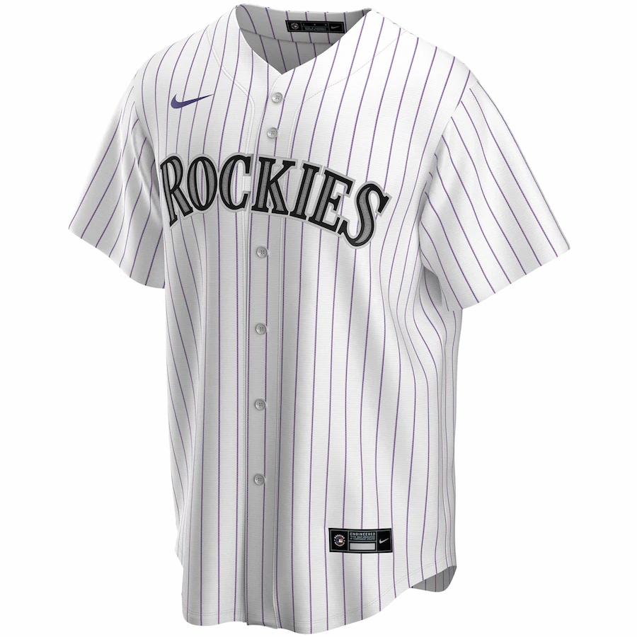 Alternative view of Charlie Blackmon Colorado Rockies Home 2020 Replica Player Jersey ÃƒÂ¢Ã¢â€šÂ¬Ã¢â‚¬Å“ White