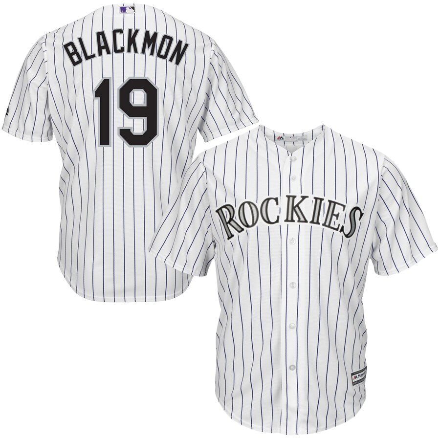 Charlie Blackmon Colorado Rockies Majestic Cool Base Player Jersey – White