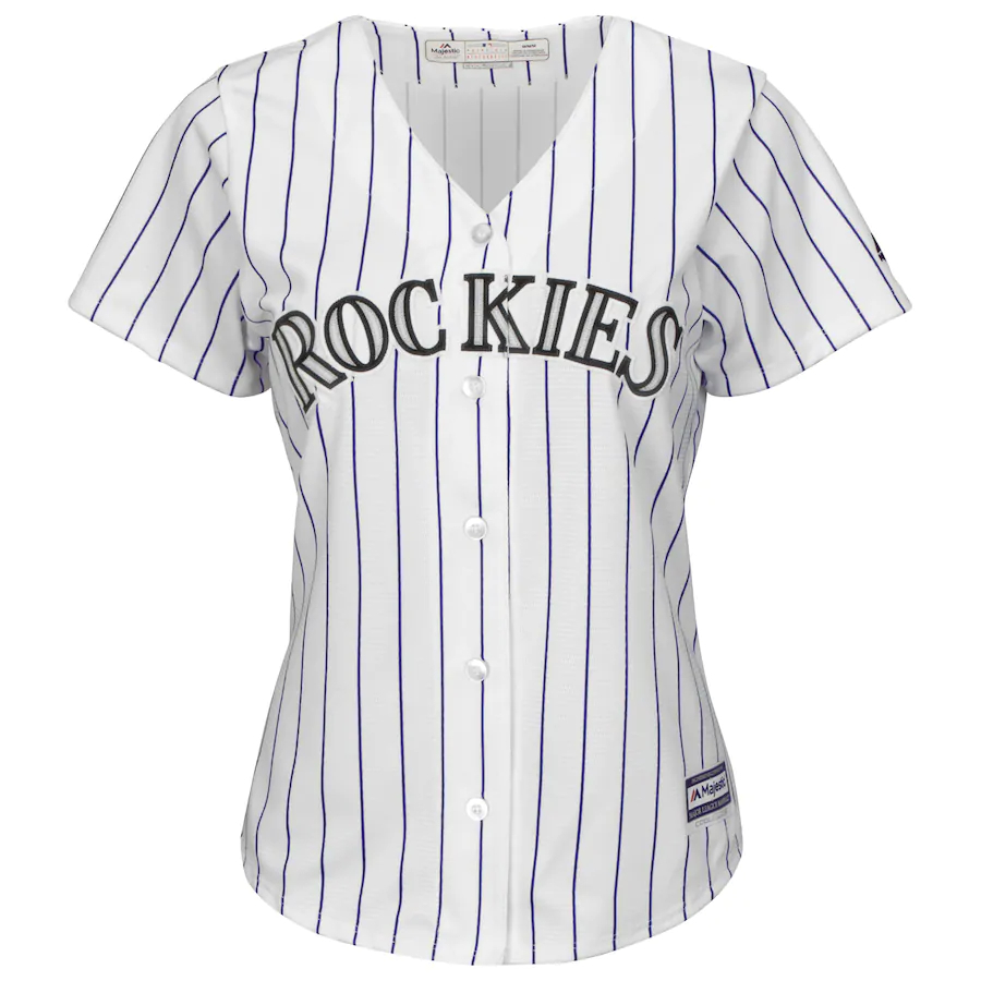 Alternative view of Charlie Blackmon Colorado Rockies Majestic Women's Cool Base Replica Player Jersey - White