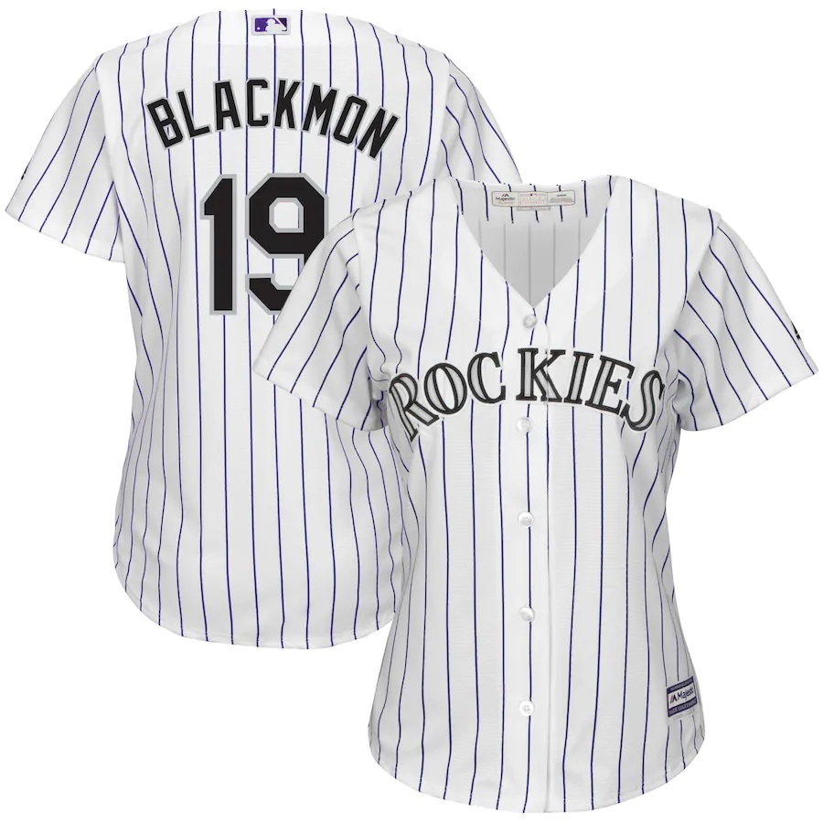 Charlie Blackmon Colorado Rockies Majestic Women's Cool Base Replica Player Jersey - White