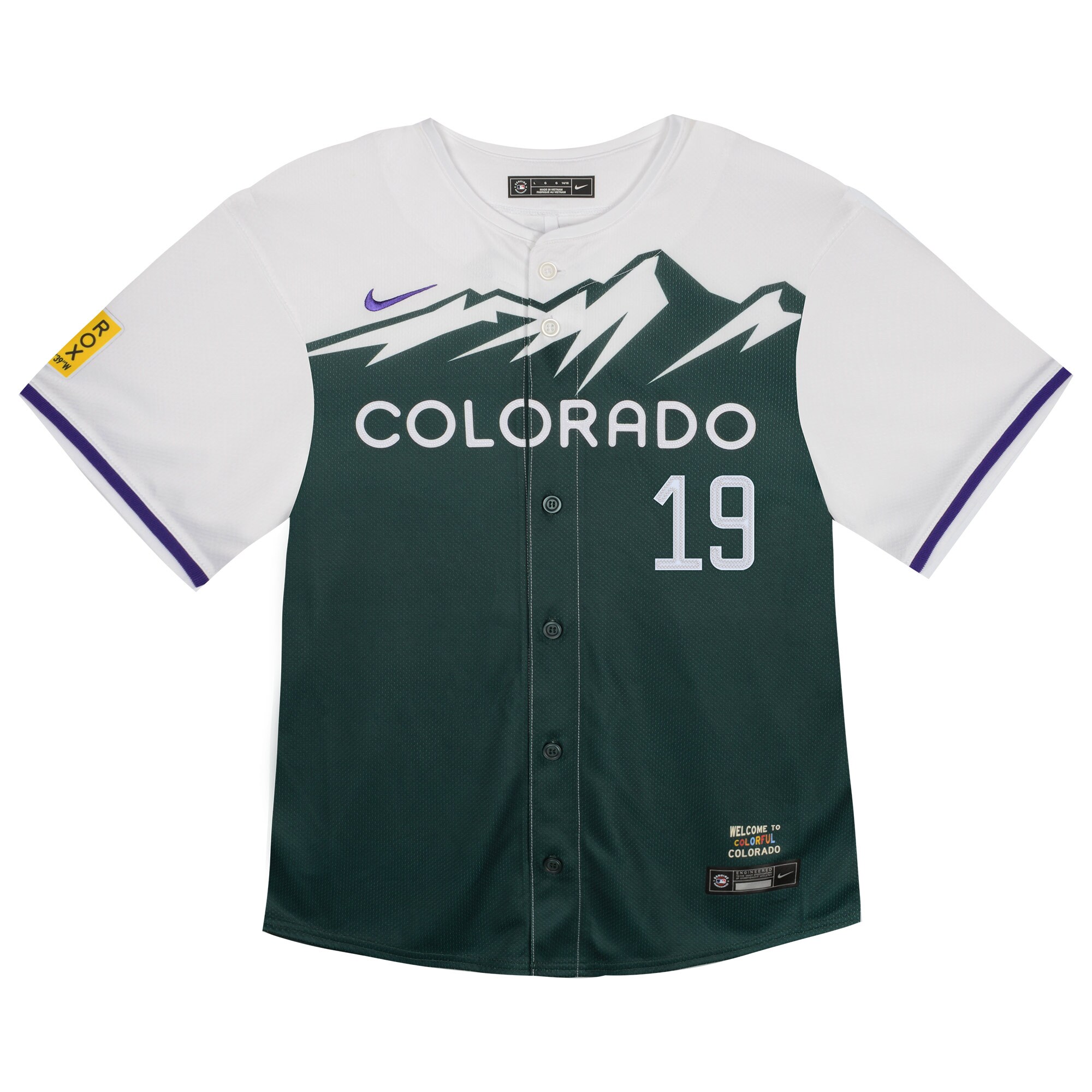 Alternative view of Charlie Blackmon Colorado Rockies Toddler City Connect Limited Player Jersey - Green
