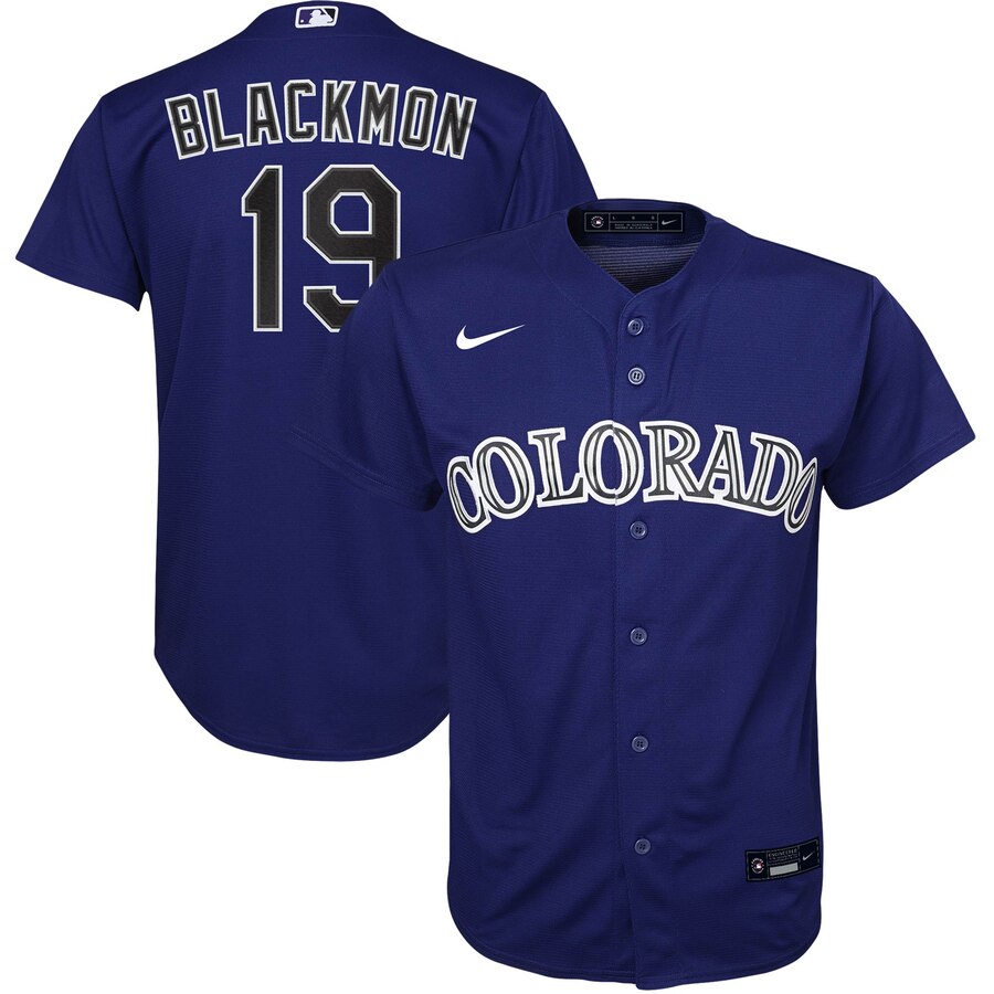 Charlie Blackmon Colorado Rockies Youth Alternate 2020 Replica Player Jersey - Purple